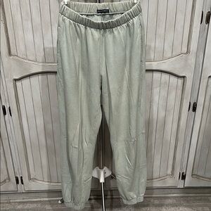 Brandy Melville Light Gray Track Pants